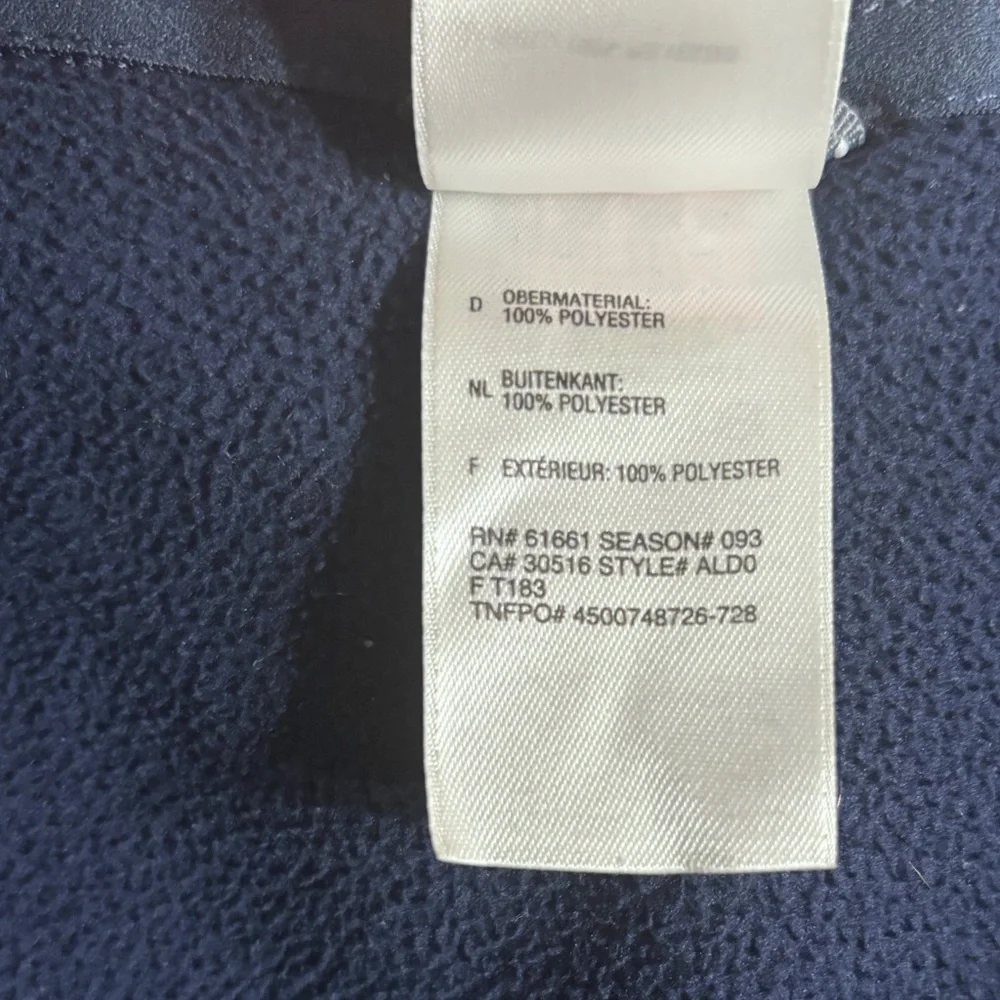 THE NORTH FACE TKA 100 Quarter Zip Fleece Pullover Navy Blue VINTAGE